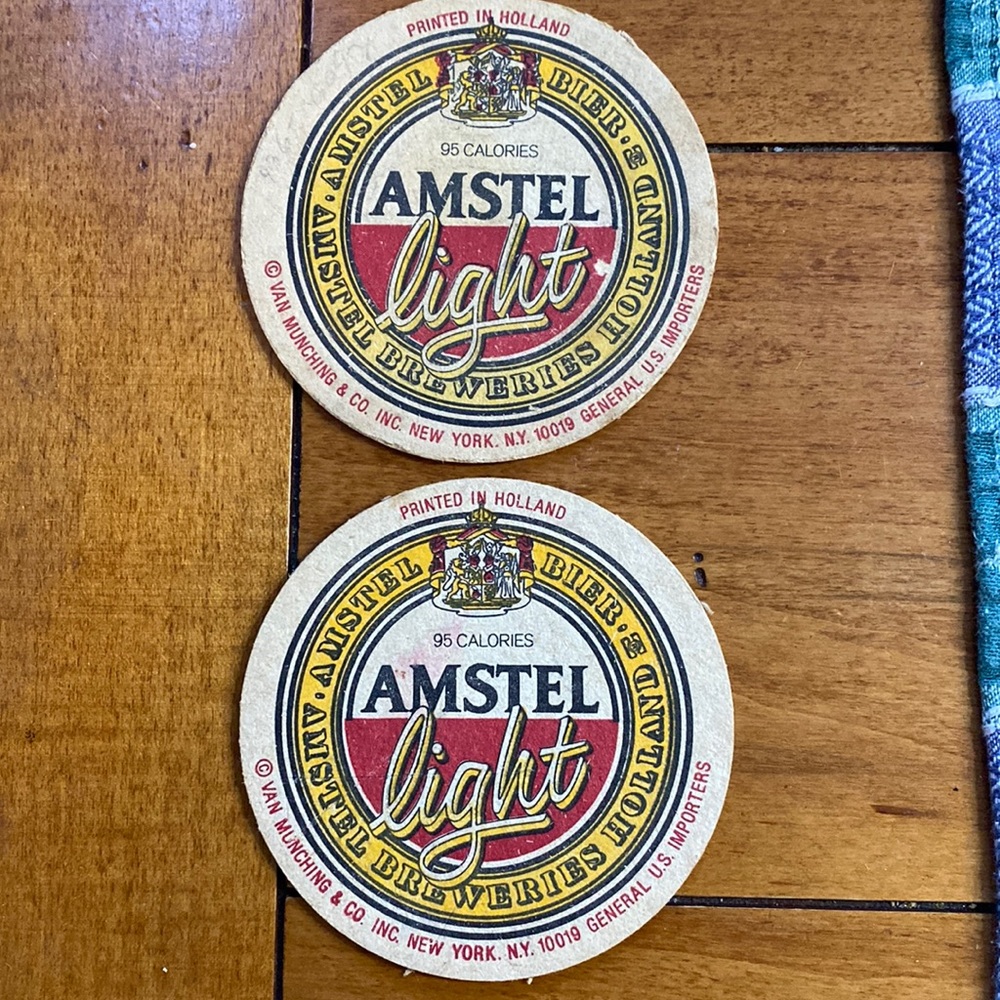 Amstel Light Beer Coasters - price is for both!
